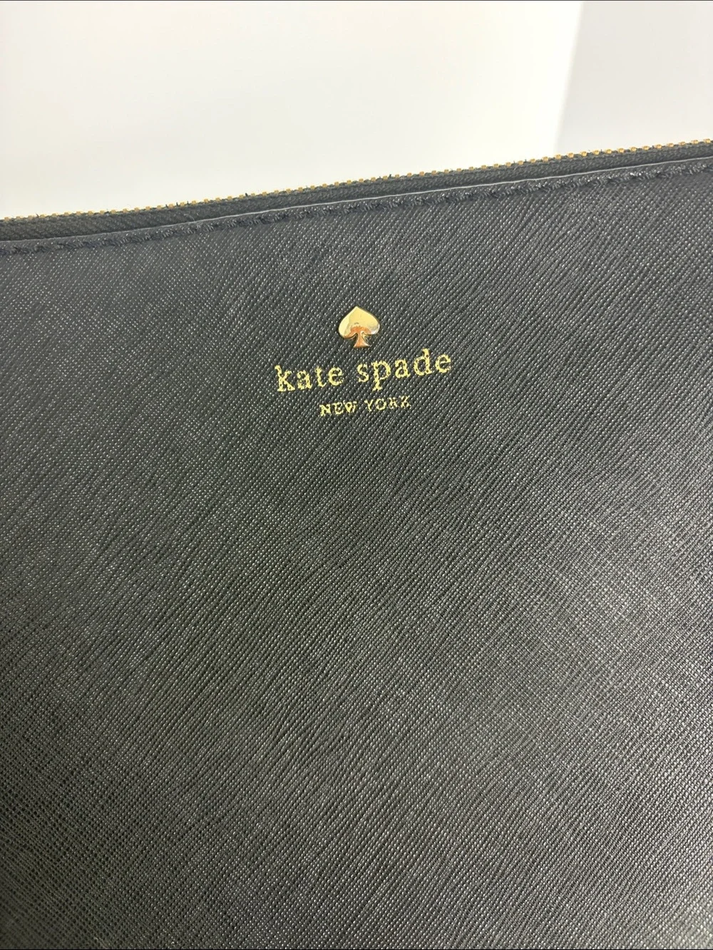 Kate Spade New York Black Saffiano Leather Crossbody Bag (Needs Repair)